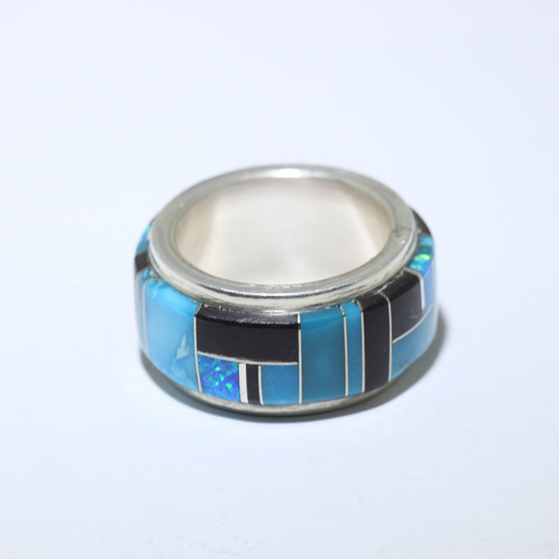 Inlay-Ring von Herman Smith Jr. Größe 10