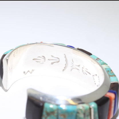 Inlay Bracelet by Wes Willie 5"