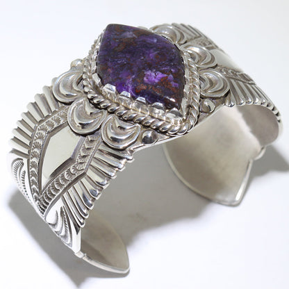 Sugilite Bracelet by Arnold Blackgoat 5-3/4"