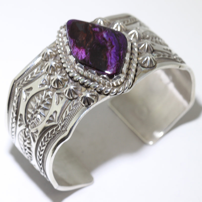 Sugilite Bracelet by Arnold Blackgoat 5-3/4"