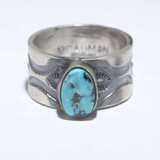 Apache Blue Ring by Andy Cadman size 8.5