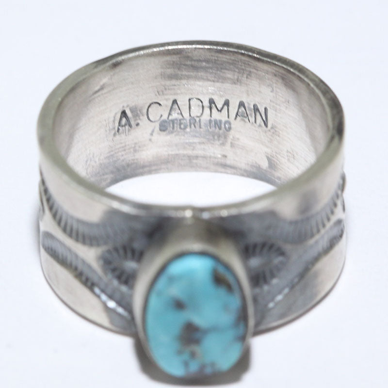 安迪·卡德曼设计的阿帕奇蓝戒指，尺寸8.5