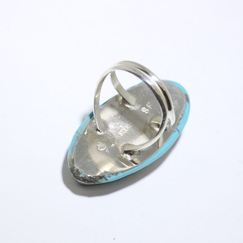 Кольцо из серебра с инкрустацией из камня Кингман
