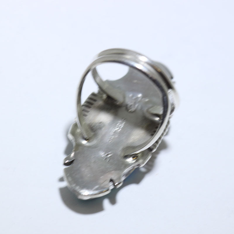 Кольцо из серебра с разноцветной инкрустацией