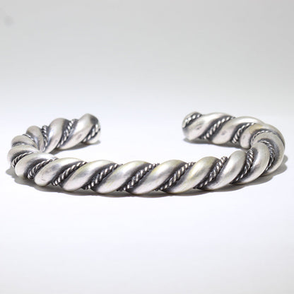 Silbernes Twist-Armband von Steve Arviso 19 cm