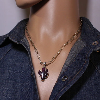 Cactus Pendant by Reva Goodluck