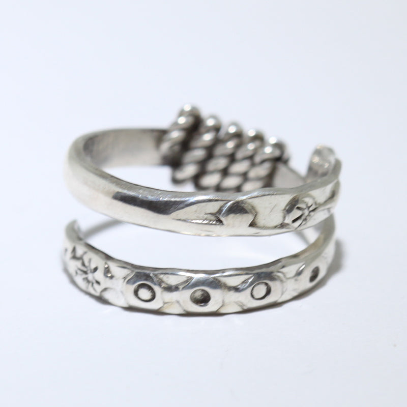 Silver Ring by Aaron Peshlakai- 8