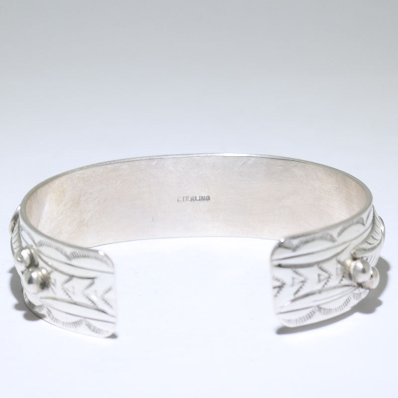 Turkoois/Koraal Armband door Wilbur Myers 14 cm