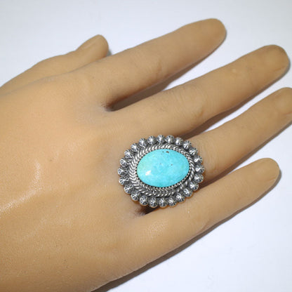 納瓦霍族製作的金曼戒指 - 8號
