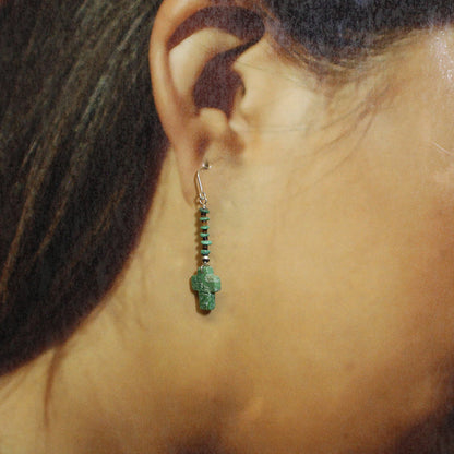Cross Earrings by Navajo