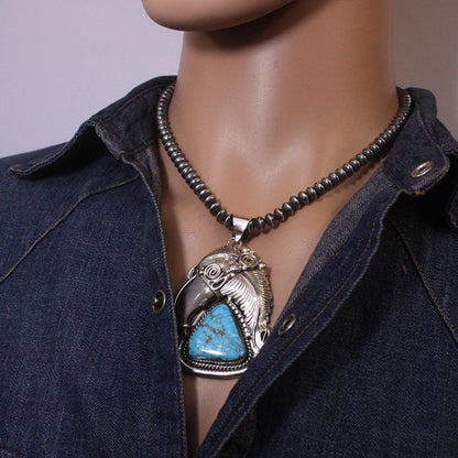 Stabilized Kingman Pendant by Navajo