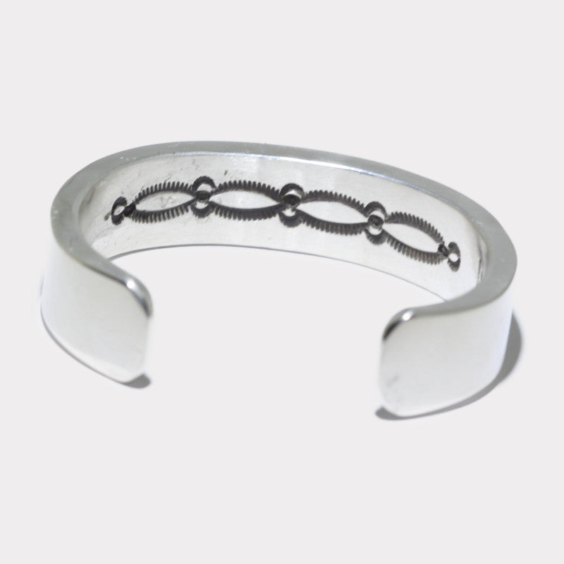 布鲁斯·摩根设计的重型银手链 5-1/2英寸