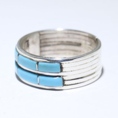 Inlay Ring by Navajo- 7.5