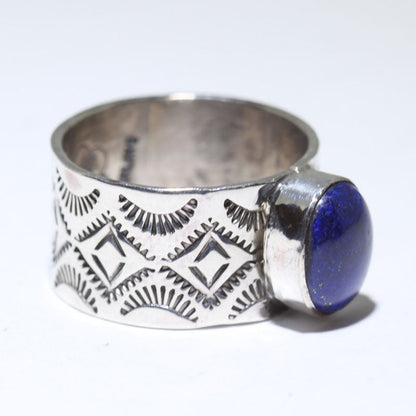 Bague en Lapis par Arnold Goodluck - Taille 7.5