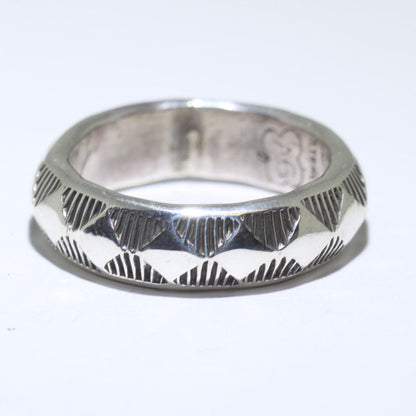 Silver ring by Arnold Goodluck s9.5