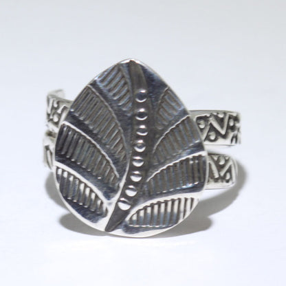 Leaf Ring ni Steve Yellowhorse- 8