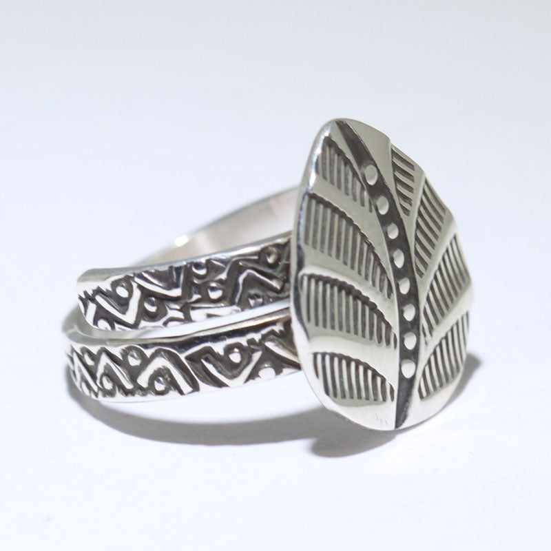 Bague Feuille par Steve Yellowhorse - 8