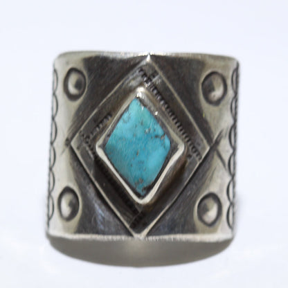 Anillo con gema azul de Jock Favour- 9