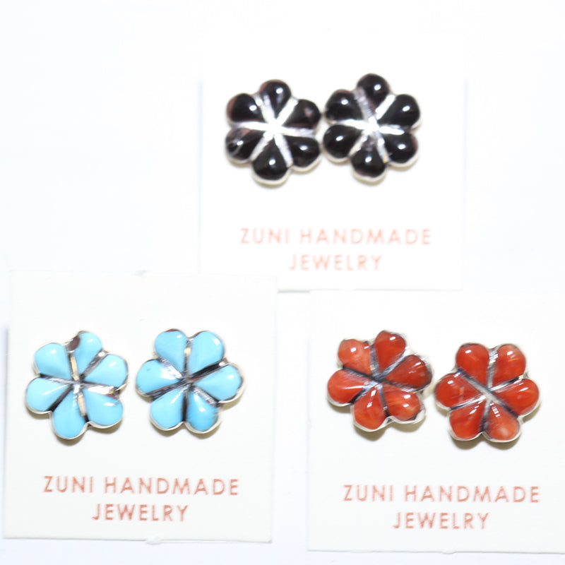 Inlay Earrings by Zuni