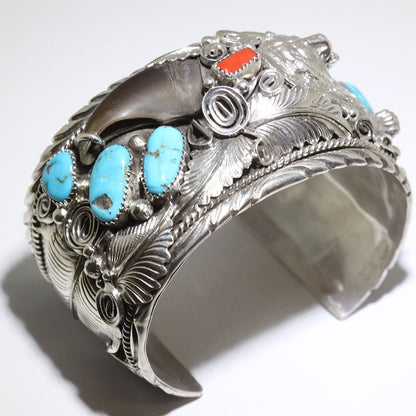 Silver bracelet by Navajo 6-1/2"