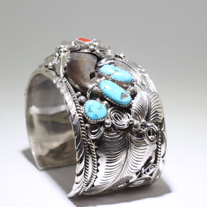 Silver bracelet by Navajo 6-1/2"