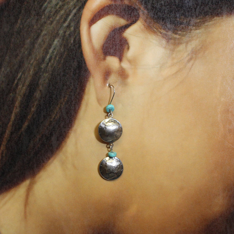 Coin Earrings by Navajo