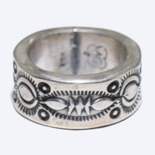 Silver ring by Arnold Goodluck size 8