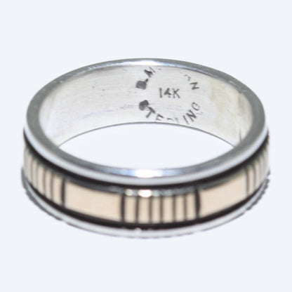 14K & Silver Ring by Bruce Morgan