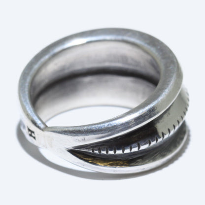 哈里森·吉姆的银戒指，尺寸13.5