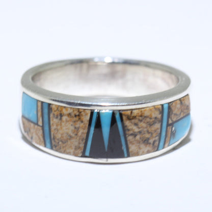 Inlay-Ring von Navajo- Größe 11