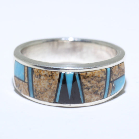 Bague incrustée par Navajo - Taille 11