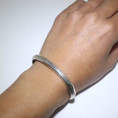 Silver bracelet by Navajo