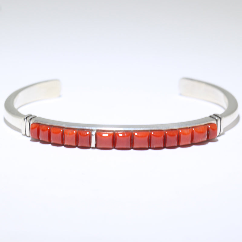 Bracelet en corail par Navajo 5"