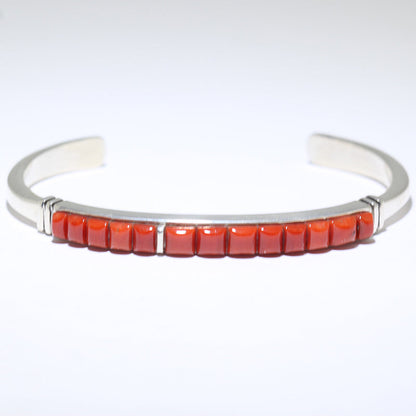 Coral Bracelet by Navajo 5"