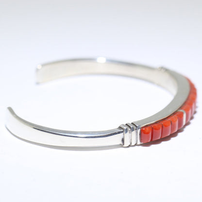 Bracelet en corail par Navajo 5"