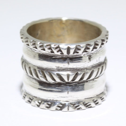 Cincin Perak Koin oleh Ernie Lister - Ukuran 8.5