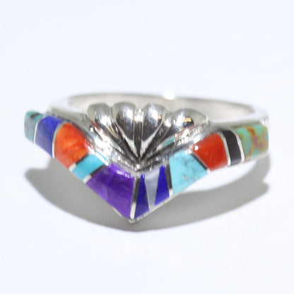 Cincin Inlay oleh Navajo- 8