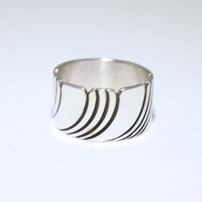 Silver Ring by Steve Yellowhorse size 11