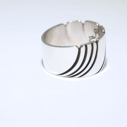 Anillo de plata de Steve Yellowhorse talla 11