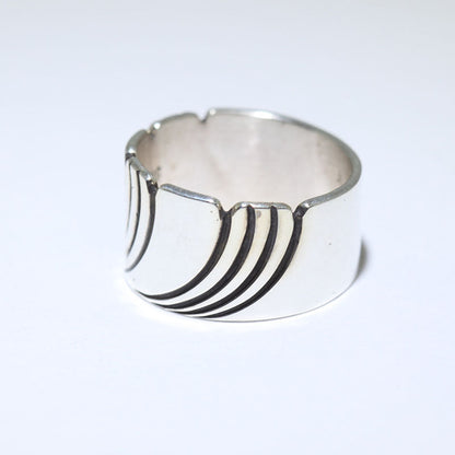 Silver Ring by Steve Yellowhorse size 11