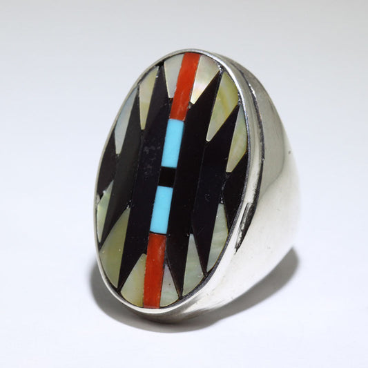 Cincin Inlay oleh Charlotte Dishta saiz 10.5