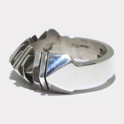 آئزیاہ اورٹیز کی چاندی کی انگوٹھی، سائز 8