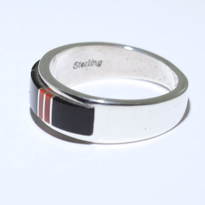 Cincin Inlay oleh Wayne Muskett ukuran 10