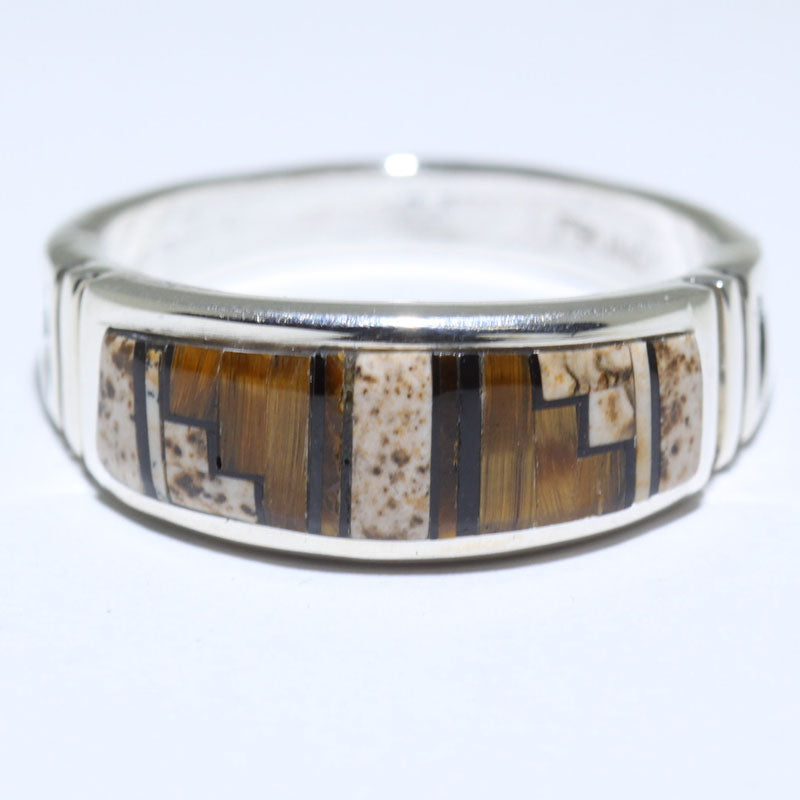Inlay-Ring von Navajo Größe 13,5