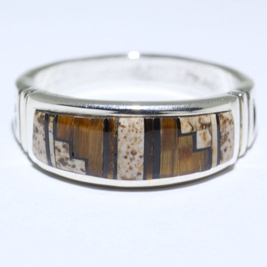 Inlay Ring by Navajo size 13.5