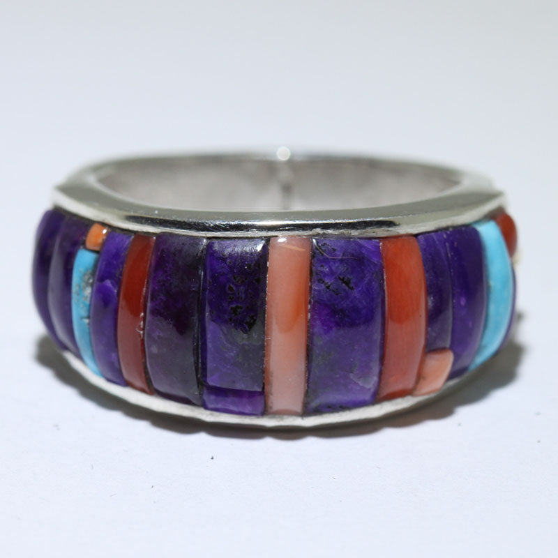 Inlay Ring with 18K by Philander Begay size 12