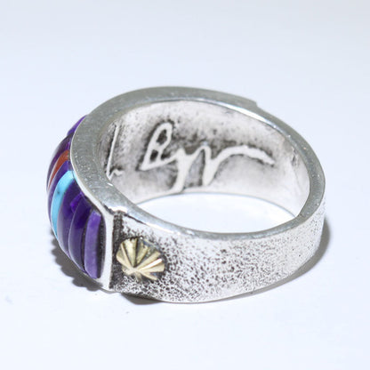 菲兰德·贝盖设计的18K镶嵌戒指，12号