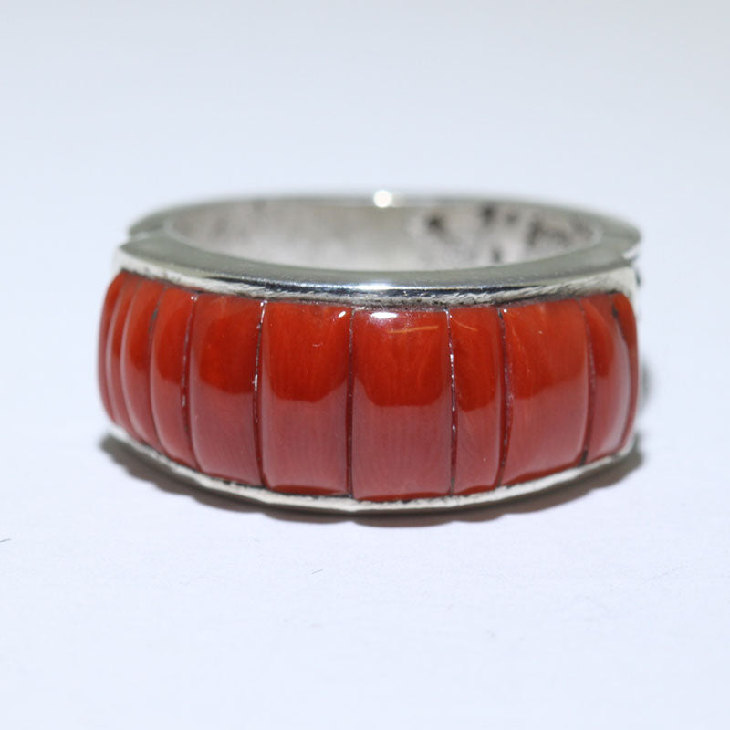 Bague incrustée par Philander Begay taille 10,5