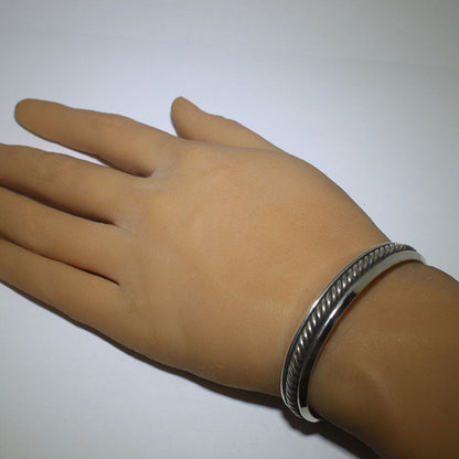 Silver bracelet by Steve Arviso