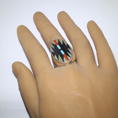 แหวนฝังลายโดย Charlotte Dishta ขนาด 10.5